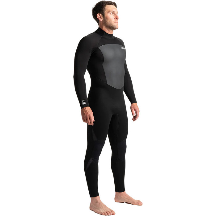 2024 C-Skins Mens Legend 5/4/3mm Back Zip Wetsuit C-LE54MBZ - Black / Anthracite